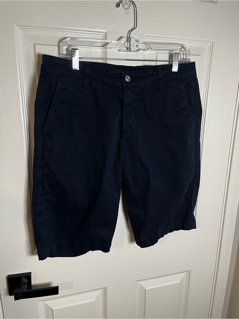 Adriano Goldschmied Men's Navy Cotton Chino Shorts